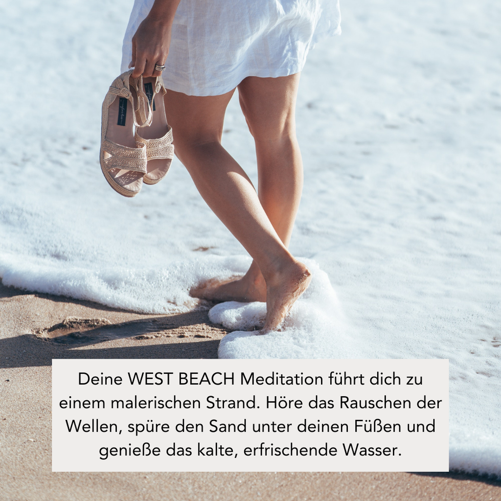 WEST BEACH (300g Kerze) MEDITATION Strandspaziergang