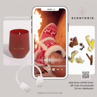 CHRISTMAS BAKERY (300g Kerze) MEDITATION: Kaminfeuer & Plätzchenduft