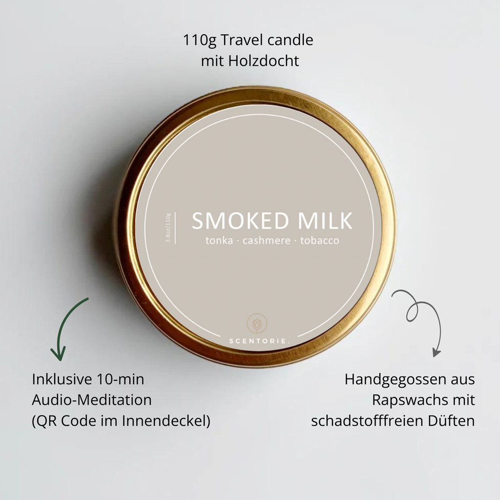 SMOKED MILK (110g Duftkerze mit Holzdocht)