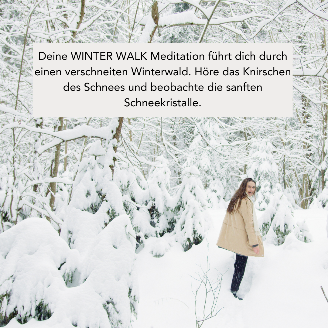WINTER WALK (300g Kerze) MEDITATION: Winterwald Spaziergang