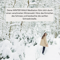 WINTER WALK (300g Kerze) MEDITATION: Winterwald Spaziergang