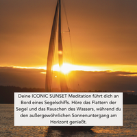 ICONIC SUNSET (300g Kerze) MEDITATION: Segelturn beim Sonnenuntergang