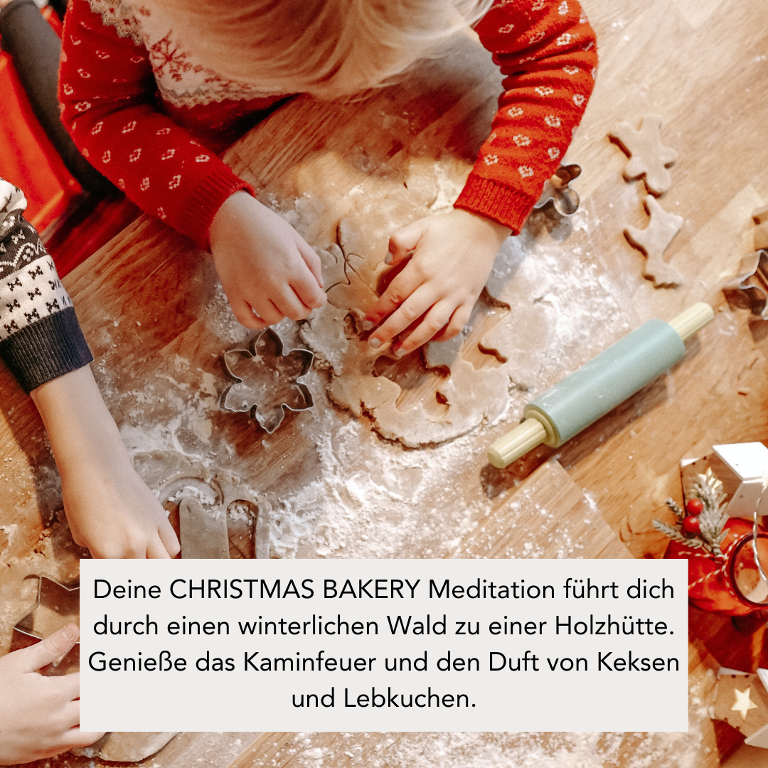 CHRISTMAS BAKERY (300g Kerze) MEDITATION: Kaminfeuer & Plätzchenduft
