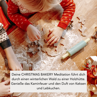 CHRISTMAS BAKERY (300g Kerze) MEDITATION: Kaminfeuer & Plätzchenduft