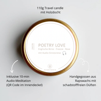 POETRY LOVE (110g Duftkerze mit Holzdocht)