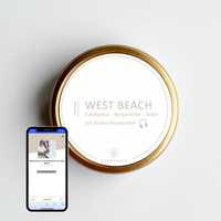 WEST BEACH (110g Duftkerze mit Holzdocht)
