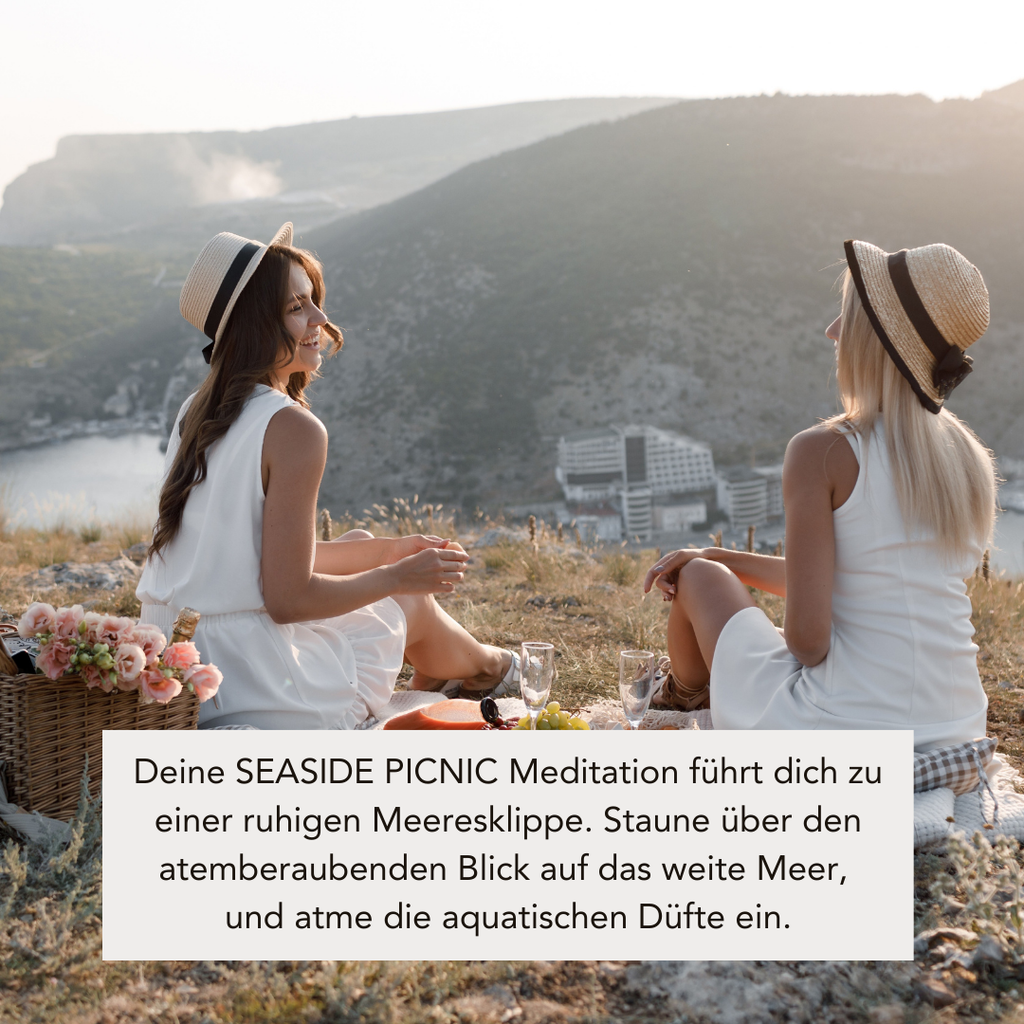 SEASIDE PICNIC (300g Kerze) MEDITATION: Picknick mit Meerblick