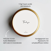 THANK YOU (110g Duftkerze mit Holzdocht)