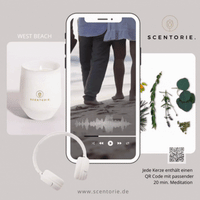 WEST BEACH (300g Kerze) MEDITATION Strandspaziergang