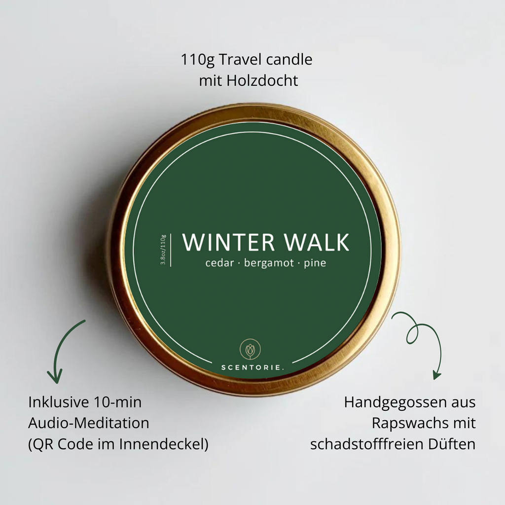 WINTER WALK (110g Duftkerze mit Holzdocht)
