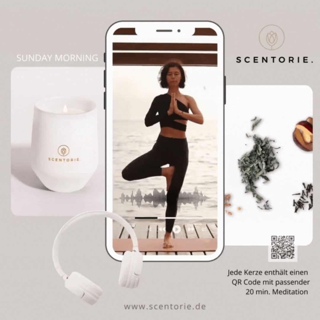 SUNDAY MORNING (300g Kerze) MEDITATION: Einführung in dein Yogatraining