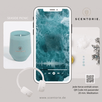 SEASIDE PICNIC (300g Kerze) MEDITATION: Picknick mit Meerblick