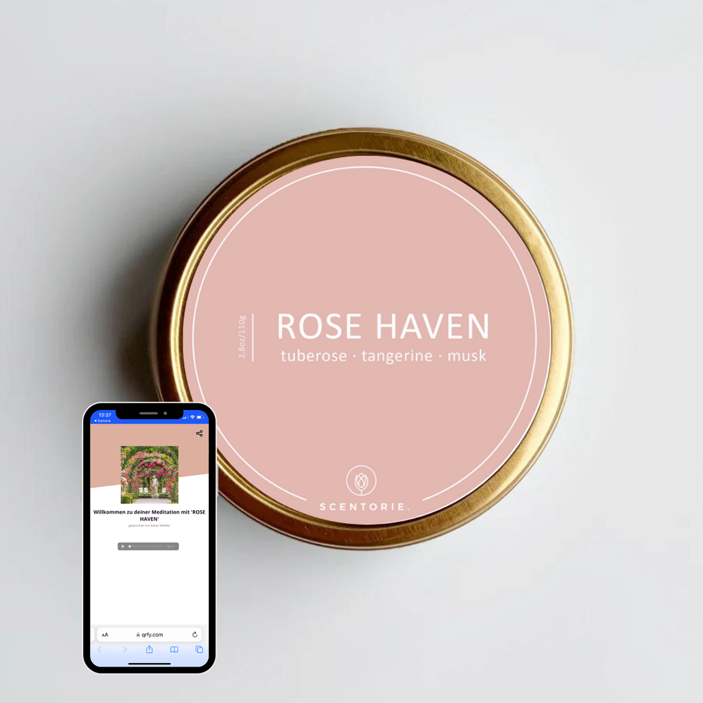 ROSE HAVEN (110g Duftkerze mit Holzdocht)