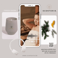 FINNISH SAUNA (300g Kerze) MEDITATION: Fasssauna am See