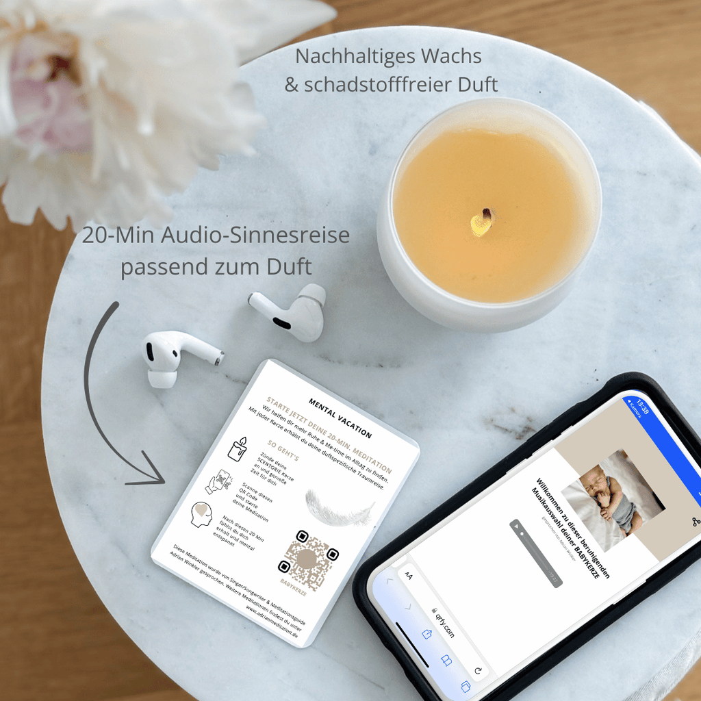 ALPINE SUN (300g Kerze) MEDITATION: Beruhigende Babymusik