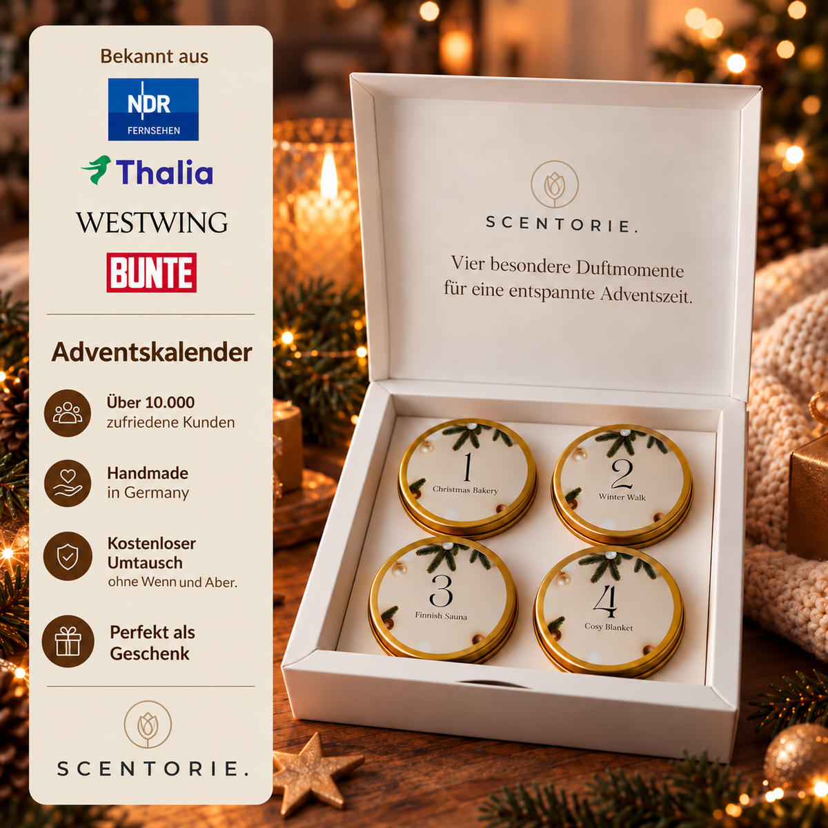 ADVENTSKALENDER 🎅🏻 mit 4 passenden Audio-Reisen