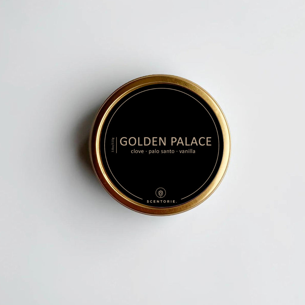 DUFTKERZE GOLDEN PALACE - BLACK (110g)